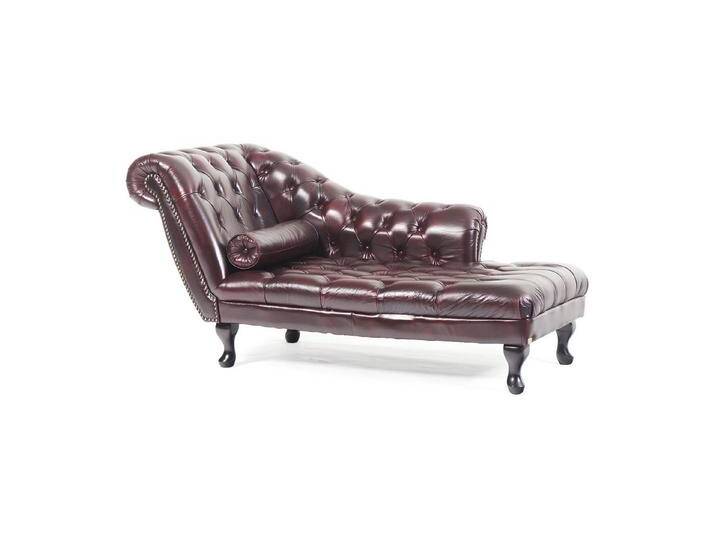 JVmoebel Chaiselongue Chesterfield Rot Chaise Lounge Designer Liege Leder Sofa Chaiselongues, Made in Europa, rot von OTTO