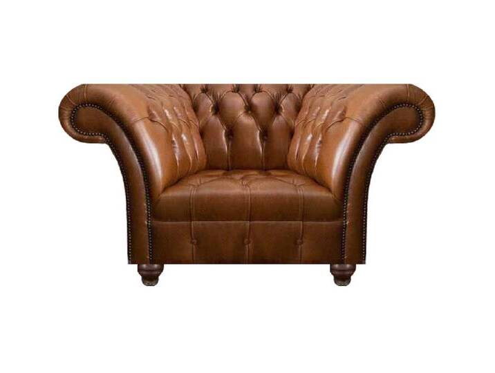 JVmoebel Chesterfield-Sessel Brauner Chesterfield Einsitzer Wohnzimmer Ledersessel Polster 1-Sitzer (1-St., Sessel), Made in Europa, braun von OTTO