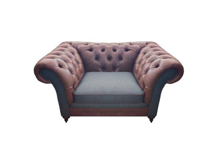 JVmoebel Chesterfield-Sessel Eleganter Leder-Sessel für das Wohnzimmer in Braun - Polsterstuhl (1-St., Sessel), Made in Europa, braun von OTTO