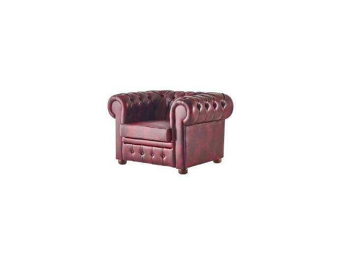 JVmoebel Chesterfield-Sessel Sessel Chesterfield Bordeaux Einfarbig Chesterfield Wohnzimmer (Sessel), Made in Europa von OTTO