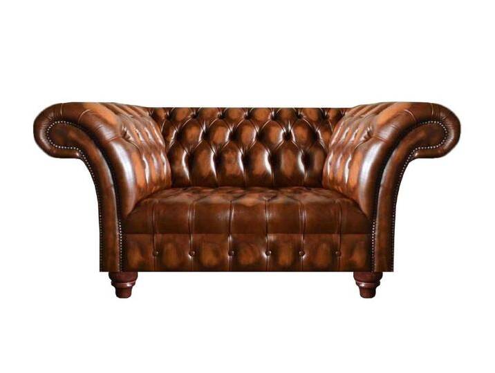 JVmoebel Chesterfield-Sofa Edler Chesterfield Brauner Leder Dreisitzer Wohnzimmer Sitzcouchen, 1 Teile, Made in Europa, braun von OTTO