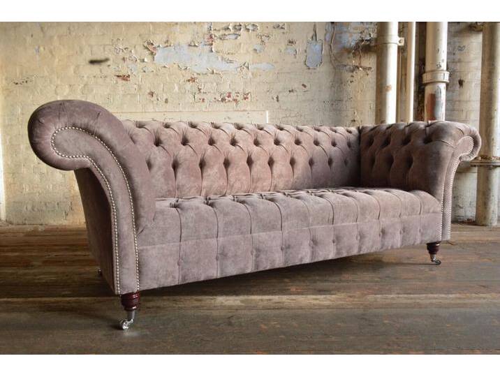 JVmoebel Chesterfield-Sofa Elegantes graues Leder Sofa mit stilvollem Polsterdesign, Made in Europa, grau JVmoebel Chesterfield-Sofa Elegantes graues Leder Sofa mit stilvollem Polsterdesign, Made in Europa, grau von OTTO