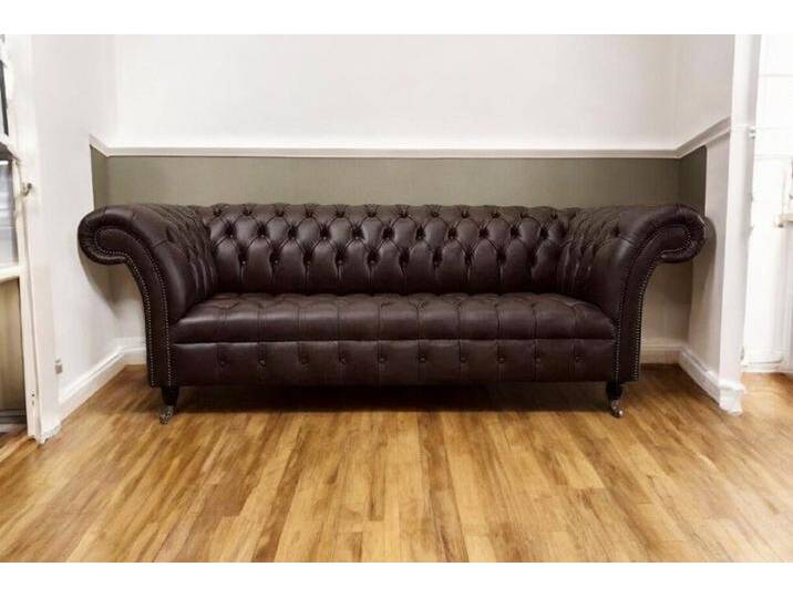 JVmoebel Chesterfield-Sofa Polster Sofa Design Sofas 3 Sitzer Chesterfield 100% Leder Sofort, Made in Europa, braun JVmoebel Chesterfield-Sofa Polster Sofa Design Sofas 3 Sitzer Chesterfield 100% Leder Sofort, Made in Europa, braun von OTTO