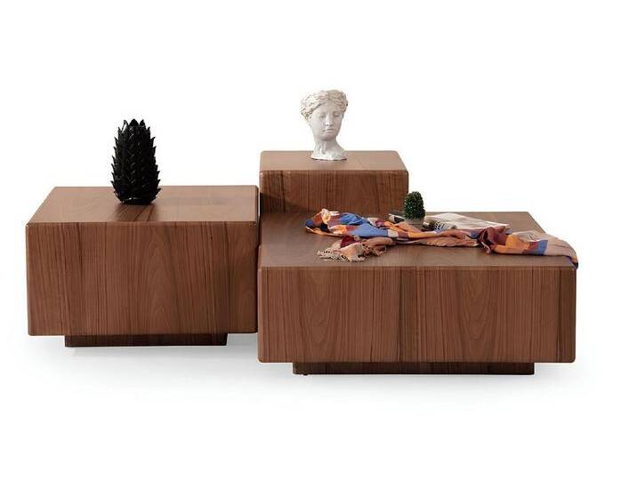 JVmoebel Couchtisch Beistelltisch 3er Set Couchtisch modernes Design neuer Tisch (3-St., 3x Couchtische), Made in Europa, braun von OTTO