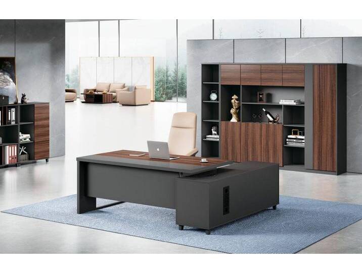 JVmoebel Eckschreibtisch Exklusiver L-Form Schreibtisch Designer Büromöbel Arbeitszimmer Tisch (Nur Eckschreibtisch), Made in Europa, braun von OTTO