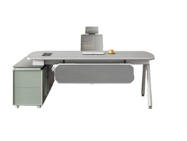 JVmoebel Eckschreibtisch Schreibtisch Arbeitsplatz Bürotisch Arbeitsstelle Arbeitstisch (Eckschreibtisch), Made in Europa, grau von OTTO