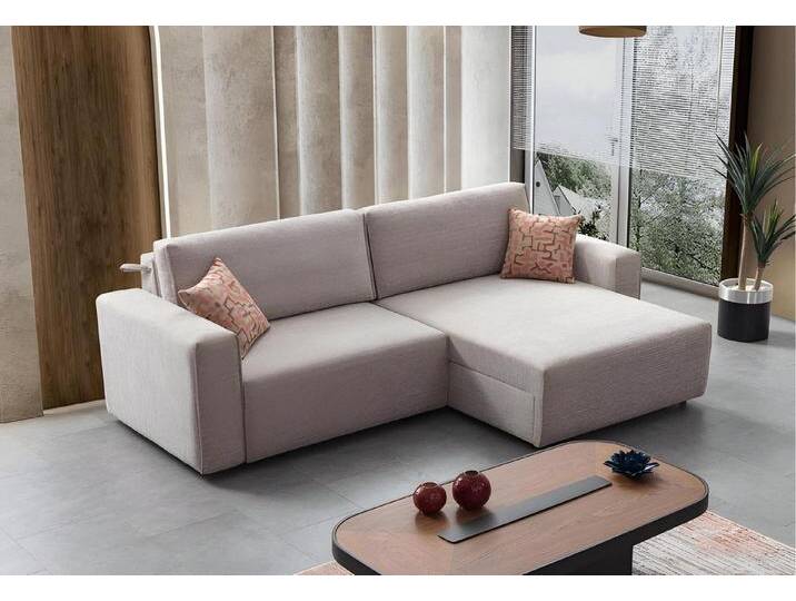 JVmoebel Ecksofa Design Ecksofa L-form Modern Sofas Stoffsofa Couch Wohnzimmer Sofa, 2 Teile, Made in Europa, grau von OTTO