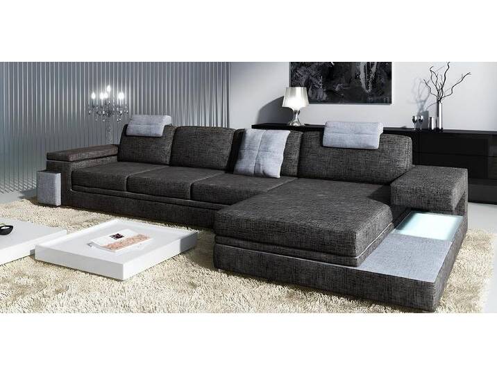 JVmoebel Ecksofa Design Ledersofa Sofa mit USB Polster Wohnlandschaft Eck Garnitur, Made in Europa, grau von OTTO