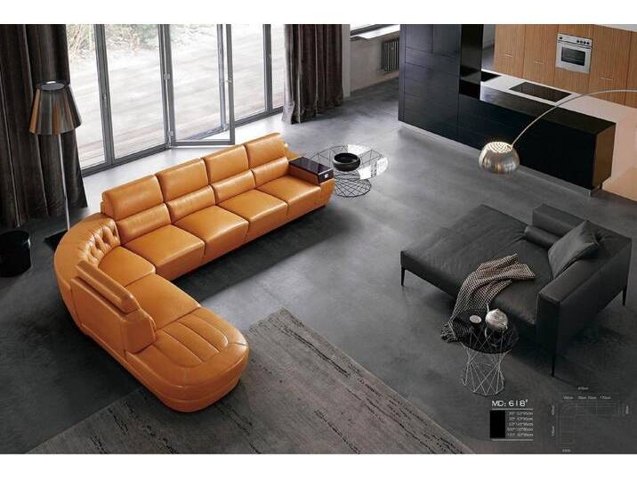 JVmoebel Ecksofa Eckcouch - Polstersofa für die Wohnlandschaft in Leder, Made in Europa, orange JVmoebel Ecksofa Eckcouch - Polstersofa für die Wohnlandschaft in Leder, Made in Europa, orange von OTTO