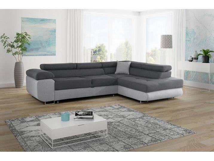 JVmoebel Ecksofa Ecksofa L-Form Grau mit Textilpolster für gemütliche Nächte, Made in Europa, grau, Rechts JVmoebel Ecksofa Ecksofa L-Form Grau mit Textilpolster für gemütliche Nächte, Made in Europa, grau, Rechts von OTTO