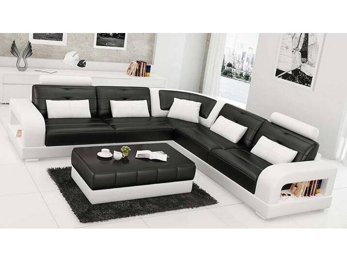 JVmoebel Ecksofa Ecksofa aus Leder - Polstergarnitur für Ihr Wohnambiente, Made in Europa, schwarz JVmoebel Ecksofa Ecksofa aus Leder - Polstergarnitur für Ihr Wohnambiente, Made in Europa, schwarz von OTTO