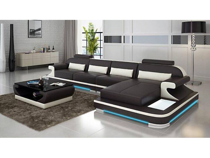 JVmoebel Ecksofa Ecksofa aus Leder in Schwarz – stilvolle Wohnlandschaft Couch, Made in Europa, braun JVmoebel Ecksofa Ecksofa aus Leder in Schwarz – stilvolle Wohnlandschaft Couch, Made in Europa, braun von OTTO