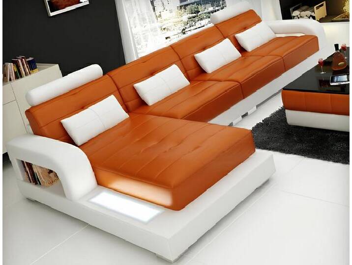 JVmoebel Ecksofa LEDERSOFA mit USB,SOFAGARNITUR DESIGNER COUCH WOHNLANDSCHAFT SOFA, Made in Europa von OTTO