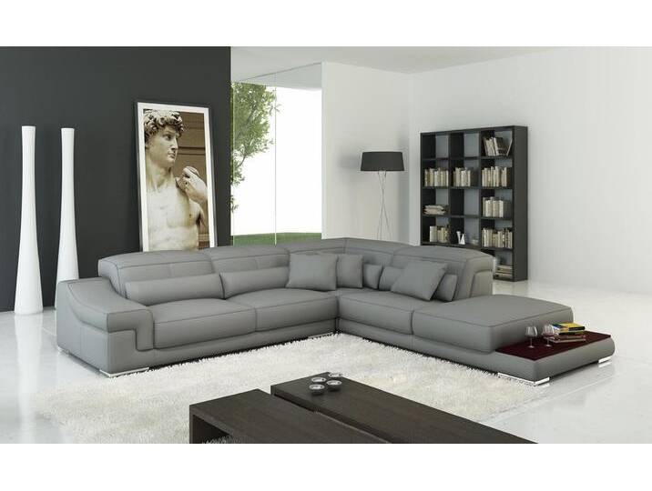 JVmoebel Ecksofa Verstellbare Leder-Eckcouch mit Polsterung in L-Form, Made in Europa, bunt grau JVmoebel Ecksofa Verstellbare Leder-Eckcouch mit Polsterung in L-Form, Made in Europa, bunt grau von OTTO