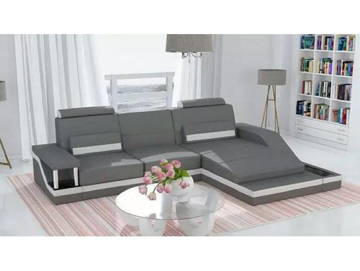 JVmoebel Ecksofa Wohnlandschaft Sofa +USB Eck Garnitur Leder Textil Stoff Möbel, 1 Teile, Made in Europa, grau, Variante A, Grau JVmoebel Ecksofa Wohnlandschaft Sofa +USB Eck Garnitur Leder Textil Stoff Möbel, 1 Teile, Made in Europa, grau, Variante A, Grau von OTTO