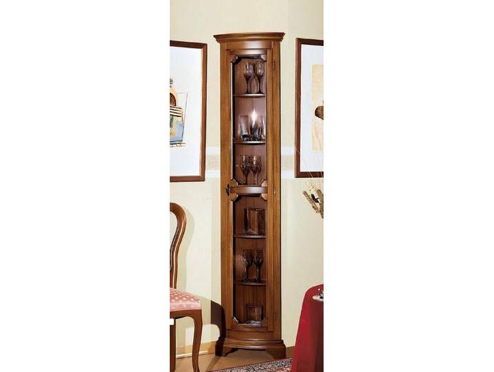 JVmoebel Eckvitrine Design Möbel Italienische Braun Vitrine Holz Luxus Schränke Klassische (Vitrine) Made in Europa, braun von OTTO