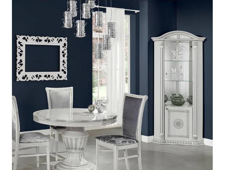 JVmoebel Eckvitrine Eckvitrine aus Holz mit Glastüren in Weiß - Anrichte Schrank Made in Europa, weiß JVmoebel Eckvitrine Eckvitrine aus Holz mit Glastüren in Weiß - Anrichte Schrank Made in Europa, weiß von OTTO