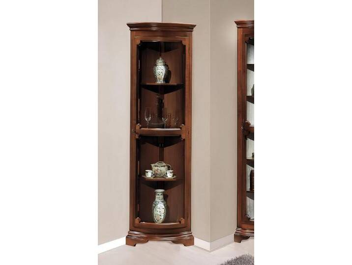 JVmoebel Eckvitrine Eleganter Glasschrank für hochwertige Wohnaccessoires Made in Europa, braun JVmoebel Eckvitrine Eleganter Glasschrank für hochwertige Wohnaccessoires Made in Europa, braun von OTTO