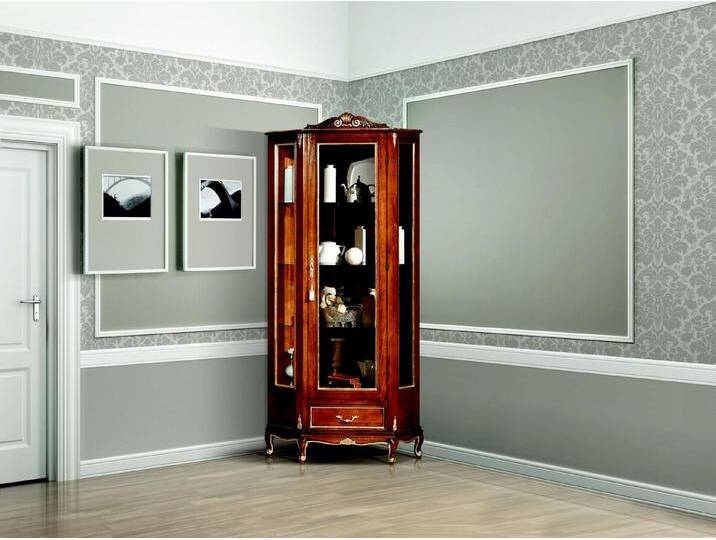 JVmoebel Eckvitrine Italienische Luxusschrank Vitrine für stilvolles Wohnen Made in Europa, braun von OTTO