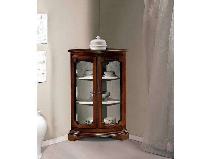 JVmoebel Eckvitrine Moderne Glasvitrine für stilvolle Wohnraumgestaltung Made in Europa, braun von OTTO