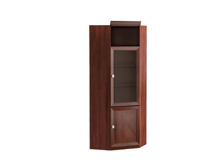 JVmoebel Eckvitrine Schrankvitrine Sammlerschrank Vitrinenschrank Regalvitrine modern (Eckvitrine) Made in Europa, braun von OTTO