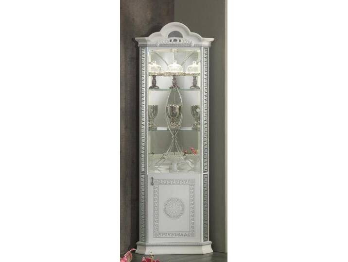 JVmoebel Eckvitrine Vitrine Eckschrank Luxus Vitrinen Schrank Holz Schränke Italienische Made in Europa, weiß von OTTO