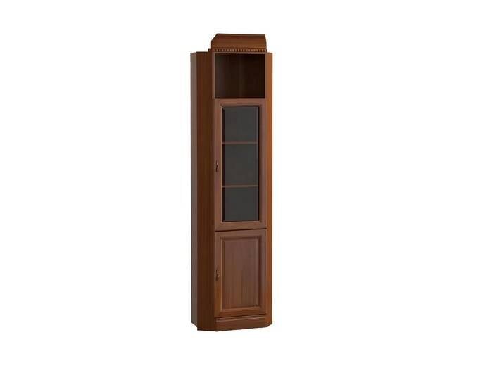 JVmoebel Eckvitrine Vitrinenschrank Glasdisplay Regalvitrine Schrankvitrine Holz (1-St., Eckvitrine) Made in Europa, braun von OTTO