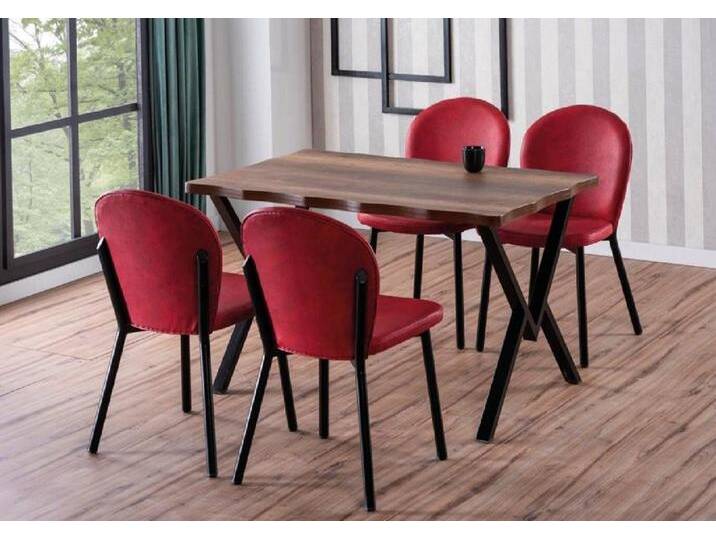 JVmoebel Esszimmer-Set Modernes Set: Hochwertiger Tisch mit 4 Stühlen – Design Esszimmermöbel, (5-St., 5tlg.Esszimmer Set(Esstisch+4x Stühle) von OTTO