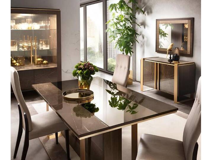 JVmoebel Essgruppe Esszimmer Tischset Klassisch 5-teilig mit neuen Stühlen, Made in Europa, braun JVmoebel Essgruppe Esszimmer Tischset Klassisch 5-teilig mit neuen Stühlen, Made in Europa, braun von OTTO