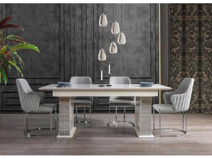 JVmoebel Essgruppe Hochwertig Set Esszimmertisch Esstisch 4x Stühle Esszimmergruppe, (5-tlg., 5tlg.Esszimmer Set(Esstisch+4x Stühle), Made in Europa von OTTO