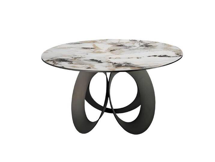 JVmoebel Esstisch Rund Esstisch Tisch Luxus Möbel Wohnzimmer Design Holztisch (1-St., Esstisch), Made in Europa, beige von OTTO