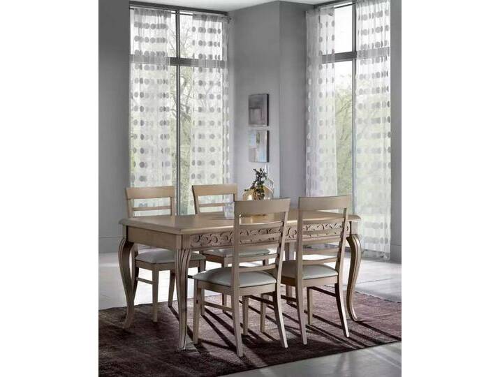JVmoebel Esszimmer-Set Essgruppe Set aus Holz – 5-teiliges Design-Stühle und Tisch, (5-St), Made in Europa, braun von OTTO