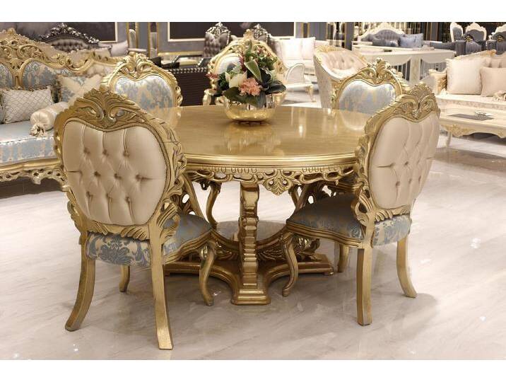 JVmoebel Esszimmer-Set Esszimmer set 7tlg. Esstisch+6x Stühle Designer Holz Stuhl Garnitur, (7-St., 1x Esstisch + 6x Stühle), Made in Europa von OTTO