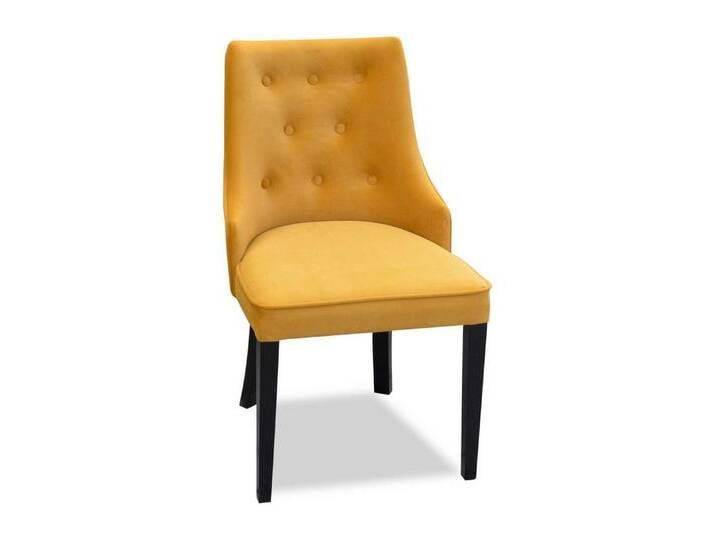 JVmoebel Esszimmerstuhl Eleganter Polsterstuhl ohne Armlehnen für Ihr Wohnzimmer (1 St), Made in Europa, gelb von OTTO