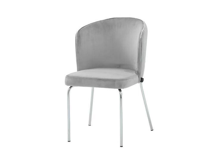 JVmoebel Esszimmerstuhl Luxus Esszimmerstuhl Stuhl Sessel Sitzer 1 Sitz Clubsessel Stoff (1 St), Made in Europa, grau von OTTO
