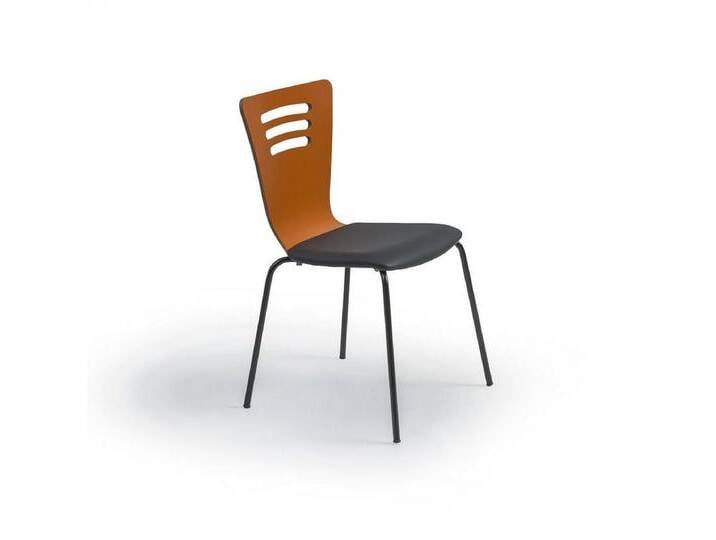 JVmoebel Esszimmerstuhl Moderner Designerstuhl für das Esszimmer - Luxuriöse Möbel (1 St), Made in Europa, grau orange von OTTO
