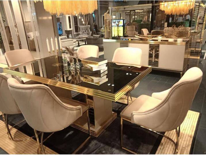 JVmoebel Esszimmerstuhl Moderner Esszimmerstuhl Design Polster Sitz Stuhl (1 St), Made in Europa, beige von OTTO