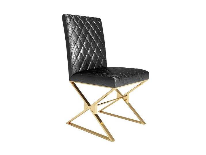 JVmoebel Esszimmerstuhl Stuhl 2x Ess Zimmer Club Set Stühle Polsterstuhl Garnitur Gruppe, Made in Europa, schwarz von OTTO