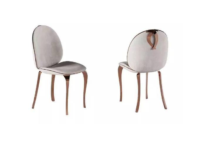 JVmoebel Esszimmerstuhl Weißer Polsterstuhl Luxus Esszimmer Einrichtung Einsitzer Stuhl (1 St), Made in Europa, weiß von OTTO