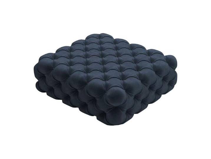 JVmoebel Fußhocker Klassischer Chesterfield Hocker Textil Ottomane Blau, Made in Europa, blau von OTTO