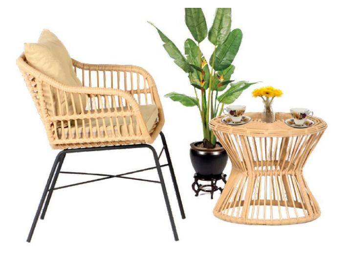 JVmoebel Gartenlounge-Set 2tlg. Set Garten Möbel Terrasse Sessel Couchtisch Rattan Hochwertiges, (2-tlg., GartenMöbel Set 2tlg (Sessel + Couchtisch) von OTTO