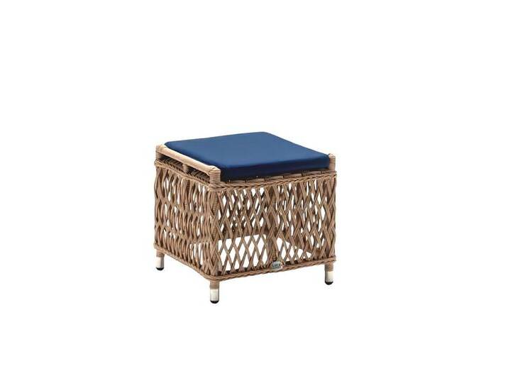 JVmoebel Gartenstuhl Hocker Blau Quadrat Sitzhocker Hochwertig Sitzpouf Terrasse Designer (1 St), Made in Europa, blau von OTTO