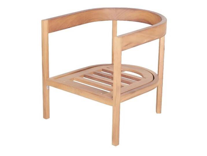 JVmoebel Gartenstuhl Lehnstuhl Gartenstuhl Stuhl Holzstuhl Relaxstuhl Gartenmöbel Sitzmöbel (1 St), Made in Europa, braun von OTTO