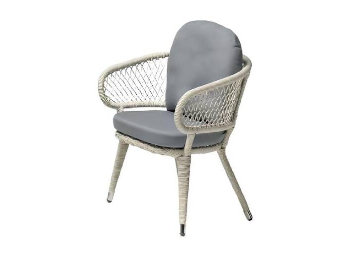 JVmoebel Gartenstuhl Sessel Rattan Grau Luxuriöser moderner Terrassen hochwertiger (1 St), Made in Europa, grau von OTTO