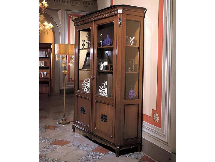 JVmoebel Glasvitrine Authentisches Holz Sideboard Vitrine Anrichte Braun Italien Made in Europa, braun JVmoebel Glasvitrine Authentisches Holz Sideboard Vitrine Anrichte Braun Italien Made in Europa, braun von OTTO