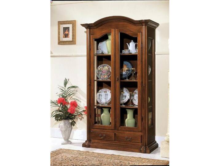 JVmoebel Glasvitrine Echtholz Vitrine für das Wohnzimmer - Massivholz Schrank mit Glas Made in Europa, braun JVmoebel Glasvitrine Echtholz Vitrine für das Wohnzimmer - Massivholz Schrank mit Glas Made in Europa, braun von OTTO