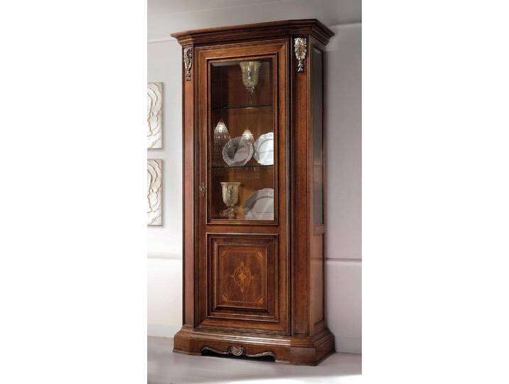 JVmoebel Glasvitrine Echtholz Vitrine mit Glas für Ihr Wohnzimmer Möbelstück Made in Europa, braun JVmoebel Glasvitrine Echtholz Vitrine mit Glas für Ihr Wohnzimmer Möbelstück Made in Europa, braun von OTTO