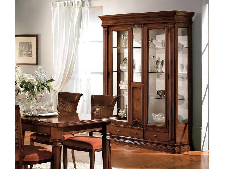 JVmoebel Glasvitrine Echtholz Vitrine mit Glas für das Wohnzimmer – stilvolle Anrichte Made in Europa, braun JVmoebel Glasvitrine Echtholz Vitrine mit Glas für das Wohnzimmer – stilvolle Anrichte Made in Europa, braun von OTTO