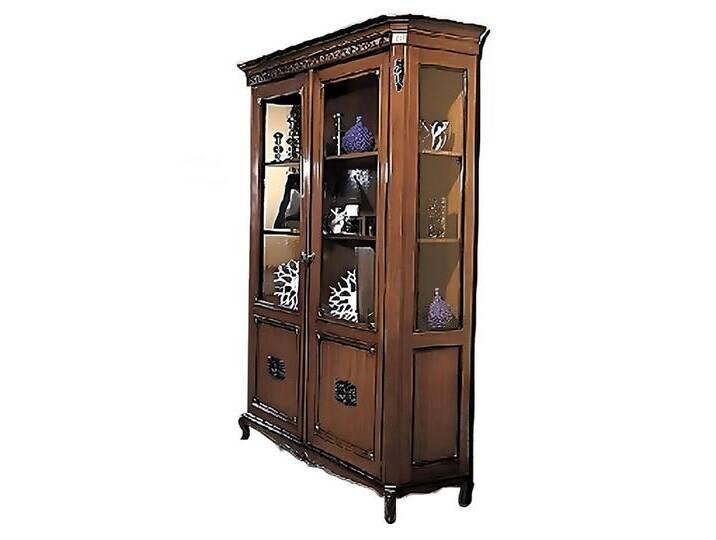 JVmoebel Glasvitrine Möbel Echtes Holz Sideboard Holz Vitrine Anrichten Italienische Braun Made in Europa, braun JVmoebel Glasvitrine Möbel Echtes Holz Sideboard Holz Vitrine Anrichten Italienische Braun Made in Europa, braun von OTTO