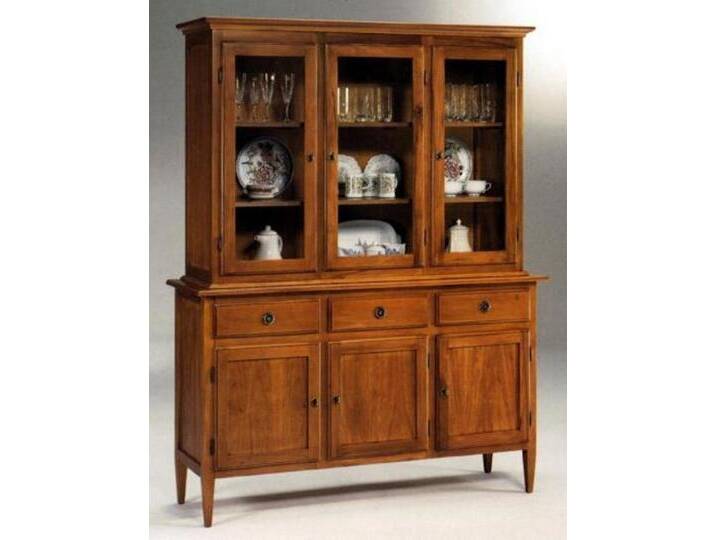 JVmoebel Glasvitrine Regal Art Stil Anrichte Side Low Board Schrank Wohn Zimmer neu Braun (Glasvitrine) Made in Europa, braun von OTTO